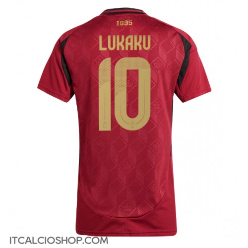Belgio Romelu Lukaku #10 Prima Maglia Femmina Europei 2024 Manica Corta